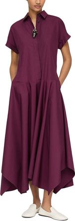 Lafayette 148 New York Collared Drop Waist Dress