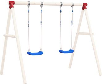 vidaXL Columpios Con Cuerdas 2 Unidades Polietileno Azul 38x16 Cm Vidaxl