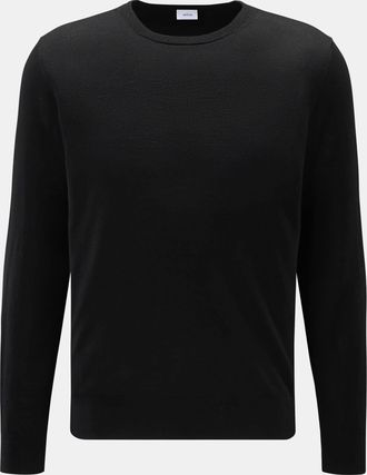 Braun Hamburg Men - Merino crew neck jumper black