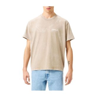 Cycle Boxy Printed Over T-Shirt - male - Cycle - T-Shirts - Beige - XL - Tops