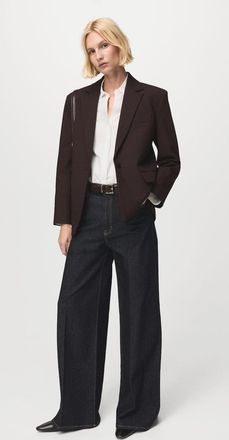 Mango Camicia popeline avvitata bianco - Donna - XXL - MANGO