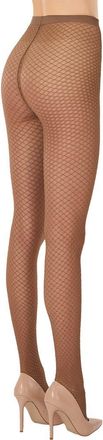 Wolford Shimmer Effect Tights in Saba/Gold at Nordstrom, Size X-Small