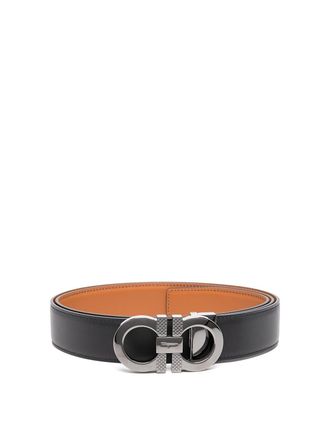Ferragamo Leather reversible Gancini belt