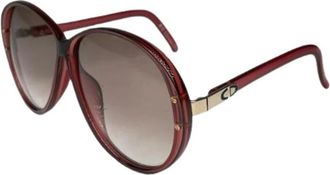 Dior Pre-owned Plastic Zonnebril - Dames - Vintage Accessoires - Rood - ONE Size - Vintage