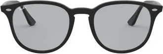 Ray-Ban 53mm Phantos Sunglasses in Black /Light Grey at Nordstrom