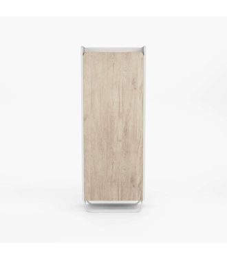 HERDASA Herdasa - Recibidor Zapatero 1 Puerta Modelo 525 Acabado Blanco/roble Claro. 133cm(alto) 50cm(ancho) 28cm(fondo)