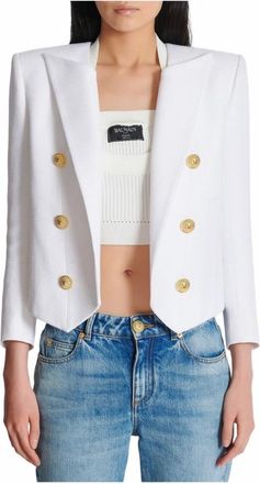 Balmain Mujer, Chaquetas, Blanco, Talla: S