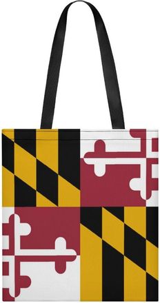 Generic Maryland Flag Womens Tote Casual Shopping Bag Lightweight Shoulder Bags Hobos Handbag for Work Travel Daily 35x40cm