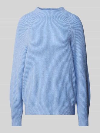 Tom Tailor Regular Fit Strickpullover aus weichem Baumwoll-Mix mit Wollanteil in Hellblau, Gr&ouml;&szlig;e L