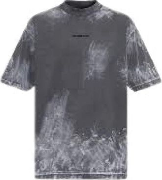 Balenciaga Tops, Heren, Grijs, L, Katoen, Casual Katoenen T-shirt voor Mannen