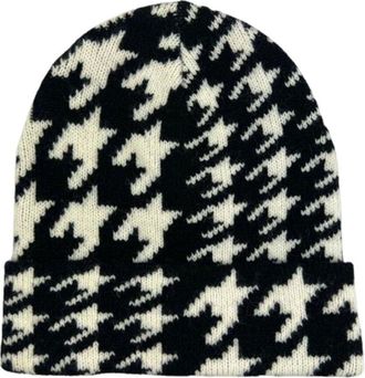 MARCUS ADLER Houndstooth Cuff Beanie