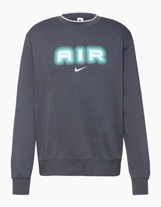 Nike Mens Nike Air Crew Neck Fleece Grey Sweatshirt - Black - Size: 36