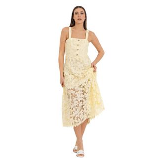 Kocca Midi Dresses, female, Beige, Size: XS Macram&eacute; Lace Midi Dress