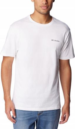 Columbia Heren Basis Logo T-Shirt (Wit)