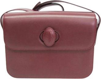 Cartier Pre-owned Must Shoulder Bag - Dames - Vintage Schoudertas - Rood - ONE Size - Leer - Vintage