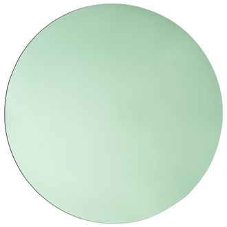 Beliani Beliani - Espejo De Pared Redondo Decorativo Bouchon Tintado Verde