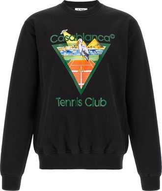 Casablanca Black Crew Neck Sweatshirt