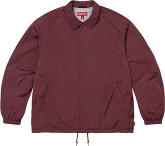 SUPREME FW26 Coaches Jacket Burgundy SUP-FW26-082-BGD