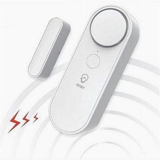 Trade Shop Trade Shop - Sensore Wireless Wifi Per Porta Finestra Con Sirena Audio Alexa Google Home Zx-d41