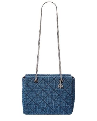 Tory Burch Willa Small Zip Denim Tote