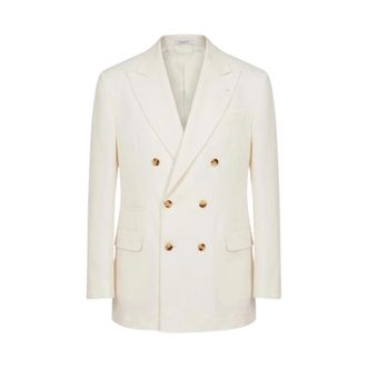 Brunello Cucinelli Suit Type Jacket - male - Brunello Cucinelli - Blazers - White - XL - Jackets