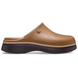 Crocs Dylan Notched Clog Sandalen f&uuml;r Damen | braun