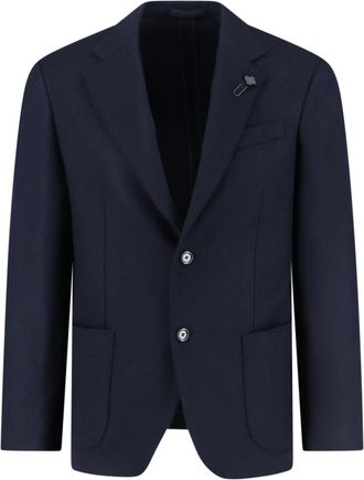 Lardini Single-breasted Wool And Cashmere Blazer