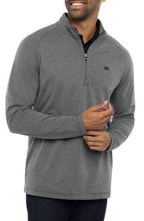 Travis Mathew Upgraded Half Zip Pullover in Dark Grey at Nordstrom Rack, Size Medium