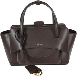 Hidesins Dark Brown Small Flap S Pocket Leather Shoulder Bag