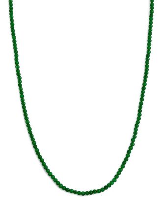 Jewelmak 14K Emerald Necklace