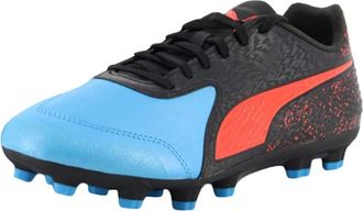 Puma ONE 19.3 CC HG Mens Leather Football Boots-Blue-7.5