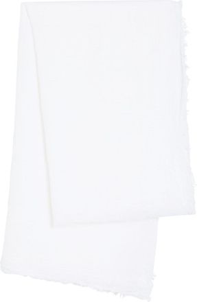 Toteme Crinkled Cotton Scarf - White - One Size