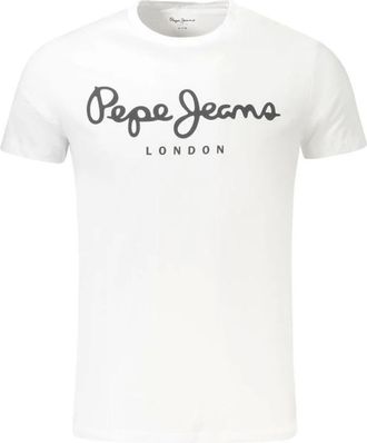 Pepe Jeans London Heren, Tops, Wit, Maat: XL Katoen