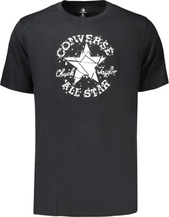 Converse Hombre, Camisetas, Negro, Talla: M