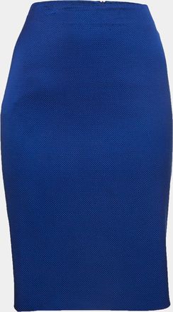 Emporio Armani Blue Canvas Pencil Skirt