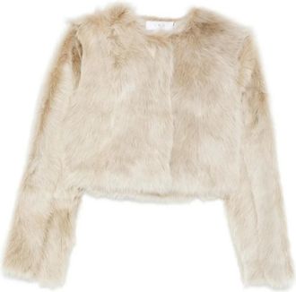 Iro Iro, Jassen, Dames, Beige, M, Faux Fur Shearling Jassen Outerwear