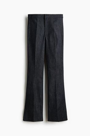 H&M High Flared Jeans in Dark Denim Blue at Nordstrom, Size 18