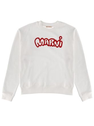 Marni White Crew Neck Sweatshirt