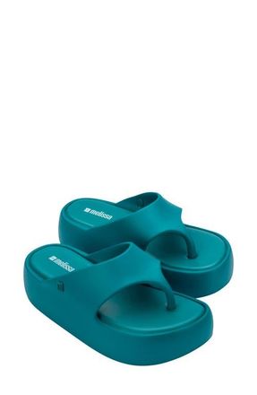 Melissa Free Platform Flip Flop in Teal at Nordstrom, Size 10