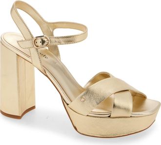 Kate Spade New York delia platform sandal in Gold Metallic at Nordstrom Rack, Size 7.5