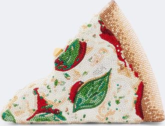 Judith Leiber Pizza Margherita embellished clutch
