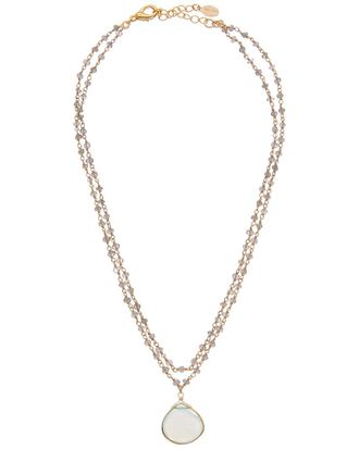 Rachel Reinhardt Jewelry 14K Over Silver Gemstone Necklace