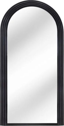 Global Interiors Grosser Design Wandspiegel Art Deco 80 x 160 cm, Schwarz