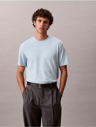 Calvin Klein Mens Supima Cotton Crewneck T-Shirt - Blue - L