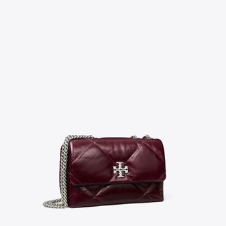 Tory Burch Womens Small Kira Diamond Quilt Distressed Shoulder Bag, One Size