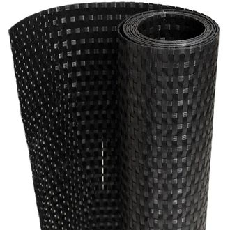vidaXL Toldo Para Balc&oacute;n Rat&aacute;n Sint&eacute;tico Negro 1000x100 Cm Vidaxl