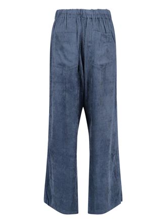 MYTHINKS Womens Trousers Blue Rayon