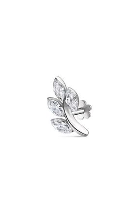 Maria Tash Diamond Vine Single Threaded Stud Earring in White Gold at Nordstrom, Size 10.5 Mm