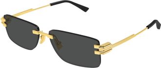 Bottega Veneta Bv 1511S Zonnebril - unisex - Zonnebrillen - Geel - 58 MM - Accessoires