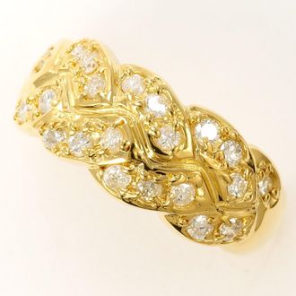 C&A Yellow Gold Yellow Gold (18K) Band Ring (Pre-Owned)